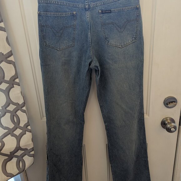 Harley Davidson women's sz 10 jeans with button sides - Picture 6 of 7